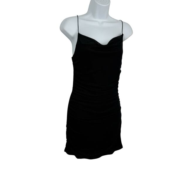 Wild Fable String Strap Mini Dress Black Mesh Overlay Size XS Party Club NEW - Picture 1 of 10